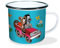 Trötsch Der kleine Maulwurf Emaille Becher Auto: Vintage Look Used Look: Kaffeetasse Teetasse Geschenkidee Geschenk Tasse Emaillebecher, 1 Stück (1er Pack)