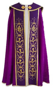 Pluviale 149 mit passender Stola (Violett)