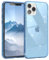 EAZY CASE Hülle kompatibel mit iPhone 11 Pro Schutzhülle mit Glitzer, Handyhülle, Schutzhülle, Back Cover mit Glitter, TPU/Silikon, Transparent/Durchsichtig, Blau