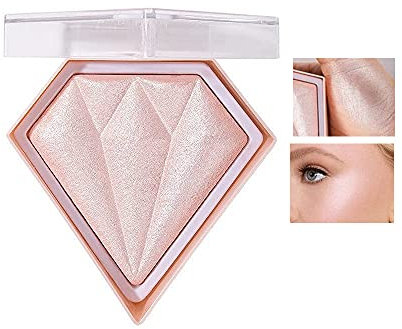 5 Farbe Diamant Highlighter Palette, Hervorhebung, Trimmen & erröten 3 Verwendungen Schimmer Puder, Glitter Bronzer Highlighter, Schimmer Highlighter, #03 Elf Pink