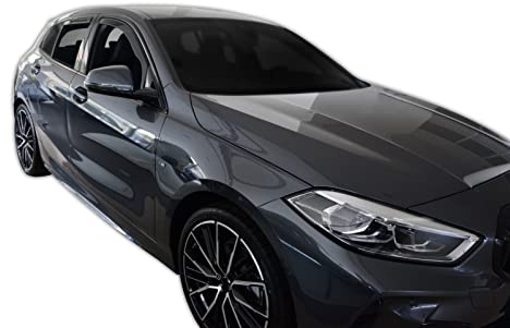 J&J AUTOMOTIVE Wind Deflectors for BMW 1 Series F40 2019-2024 4pcs, Black, Aerodynamic, Easy Installation