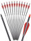 NIKA ARCHERY 12er Pfeile für Bogenschießen 28 Zoll Carbonpfeile Erwachsene Jagdpfeile 500 Spine Bogen Pfeile für Recurvebogen Compoundbogen Langbogen