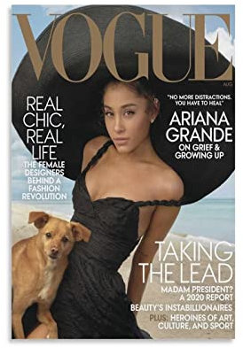 Shenywell Kunstwerk Malerei Leinwanddrucke Ariana Grande Poster, Wohnzimmer, Poster, Schlafzimmer, Gemälde 50x70cm Kein Rahmen