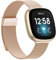 Tuocal Metal Strap Compatible with Fitbit Versa 4 Strap/Fitbit Versa 3 Strap/Fitbit Sense 2 Strap/Sense Strap for Women Men, Mesh Magnetic Stainless Steel Adjustable Replacement Strap Wristband