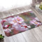 Banemi Türmatte Draussen, Vorzimmer Teppich 50X80cm Rosa Pfirsichblütenmuster für Schuhschaber, Ideal für den Innenbereich