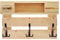 Schroth Home PALrobe Tiny 58 x 39 x 14,5 cm rechteckig – Wandgarderobe mit Ablage – Garderobe aus Holz – mit Haken