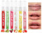 Fruit Lip Gloss Plumper Clear Lip Oil Balm Lip Care feuchtigkeitsspendend flüssiger Lippenstift wasserfest feuchtigkeitsspendend Spiegel Lipgloss (6 Pcs)