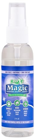OdorXit Magic - Neutralizador de olores de aire, versátil y fuerte, eliminador de olores para el hogar, absorbente de olores natural y seguro para perros y mascotas, arena de gatos, orina, caca de