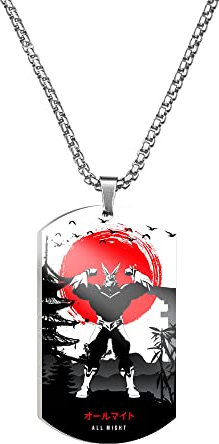 CLEEF Kette mit Anhänger My He-ro Academ-ia Halsketten Anime, Anime Schmuck Frauen und Teenager Geschenk-Multicolor 4||1 Piece