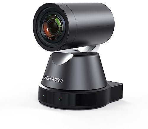 FEELWORLD 4K12X PTZ Kamera mit 12-Fach optischem Zoom, KI-Tracking, HDMI, USB, IP-Fernsteuerung, 4K@30fps, PoE-Unterstützung für Kirchen-Live-Streaming und Konferenz-Überwachung