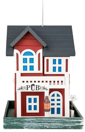 VOGELFUTTERHAUS zum Aufhängen | wetterfest für Garten Balkon Vogelvilla Vogel Vogelhaus
