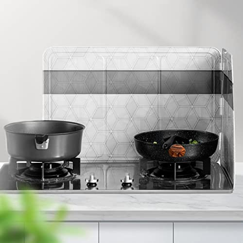 Paraspruzzi Pieghevole, Paraschizzi In Foglio Di Alluminio, Pannello Di Protezione Anti-Schizzi for Fornelli Da Cucina, Paraspruzzi for Padella, Paraspruzzi Olio, Grigio Para Schizzi per Piano Cottura