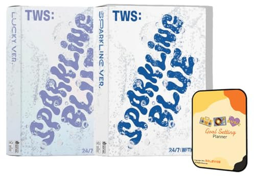 TWS Album - SPARKLING BLUE SPARKLING + LUCKY ver. Full Album Set+Pre Order Benefits+BolsVos Exclusive K-POP Giveaways Package