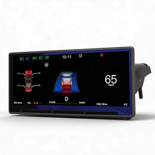 8,9-Zoll-Head-Up-Display, IPS-LCD-Auto-Armaturenbrett-Display für Model 3 2017–2023, Modell Y 2021–2023, Austausch des HUD-Instrumentenclusters, Leistung, Geschwindigkeit,