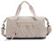 JTBDWOSK Sporttasche mit Schuhfach und Nassfach Reisetasche Wasserdicht Damen Schwimmtasche Trainingstasche Fitnesstasche Handgepäck Tasche Weekender Gym Duffle Bag,Beige