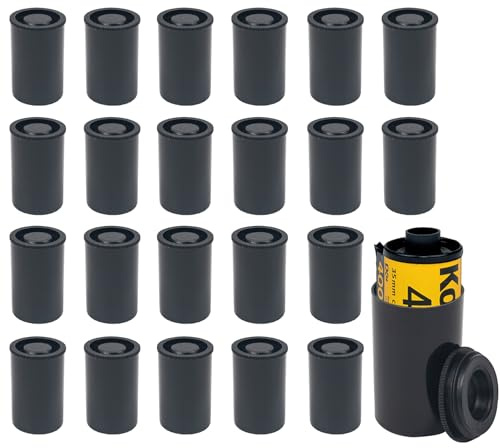 Sgehai 30pcs plastic film canisters,film jars with lid, camera film cans,reusable waterproof film jars for science activities