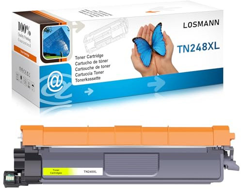 LOSMANN TN248XL Toner Kompatibel für Brother TN-248 Y für Brother DCP-L3515CDW MFC-L3760CDW HL-L3215CW DCP-L3520CDW DCP-L3560CDW MFC-L8390CDW HL-L3240CDW MFC-L3740CDW HL-L3220CW (Gelb)