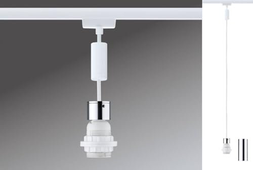 Paulmann 948.87 URail Pendel 2Easy E27 max.20W dimmbar 230V Metall Signalweiß