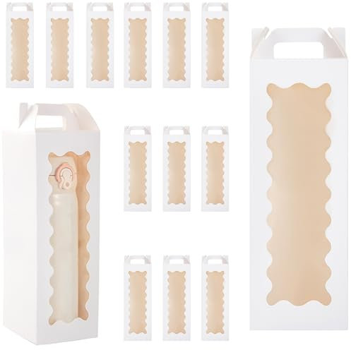 Hzzycaxli Tumbler Gift Boxes with Handle for Sublimation Glass Exhibition Boxes,Tumbler Packaging Boxes for 20oz/30oz Drinking Glasses Jars, cup boxes for packaging 16oz(white-20pcs)