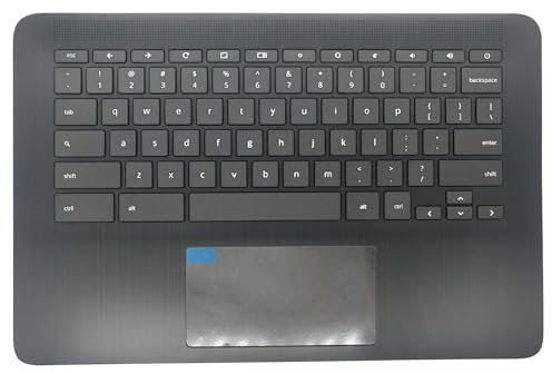 Jxjslp Replacement Upper Case Palmrest for HP Chromebook 14 G7 Series Laptop with TP Keyboard Assembly Top Cover M47207-001