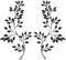 Jiusely Metal Leaf Wall Art Decor 2 PCS, Black Metal Wall Art for Kitchen, Vine Olive Branch Leaf Wall Art, Wire Wall Hanging Decor for Living Room Bathroom Bedroom Patio Balcony Kitchen