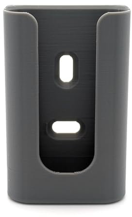 Datonga TV Remote Control Holder for Samsung Smart Control Wall Mounted Self Adhesive or Screw Mounting (Grey)
