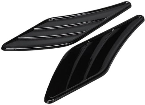 HPTOUY 2 Pegatinas Laterales ABT con branquias de tiburón for Audi A5, S5, A4, B8, B6, A6, A3, R8 TT. Pegatina for Guardabarros ABT, Color Negro.