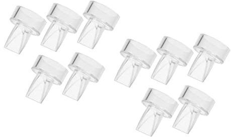 QUMIIRITY 10pcs Breast Pump Silicone Valves Duckbill Backflow Protector for Milk Collection Shells Breast Feeding