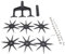 High Performances Garden Scarificatore Rotary Tular Soil Warping Tool Ideale per Allentare Il in Vari Paesaggi