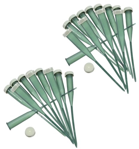GALPADA Blumenröhrchen aus Kunststoff 25 Stück Grün zur Blumenbewässerung und Frischhaltung von Blumenstielen für Reise und Dekoration Zufällige Farbe