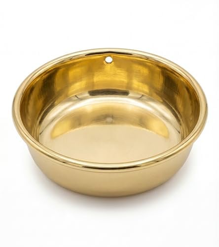 Incensera Coupelle Acier Inoxydable pour Brûleur d'Encens | finition laiton, réservoir 5,5cm, capacité 35ml, huiles essentielles, résines et herbes