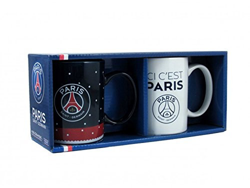 PSG 173PSG501DUO Mug Mixte Enfant, Noir, 1 Unité (Lot de 1)