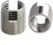 OPIOL QUALITY® Gewindeeinsätze mit Schneidschlitz M18 aus Edelstahl A2 V2A (2 Stück) Selbstschneidende Gewindereperatur Gewindereduzierung Gewindeadapter