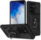 2ndSpring Coque Compatible avec Samsung Galaxy S21 Ultra,Protection de la Caméra en PC Dur Anti-Chut Renforcée Armor Antichoc Bumper Housse Etui,Noir