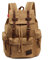 AUGUR Vintage Rucksack aus Canvas Daypack mit hoher Kapazitat - fur Schulrucksack Reiserucksack 12-15,6 Zoll Laptop-Rucksack (Large Khaki)