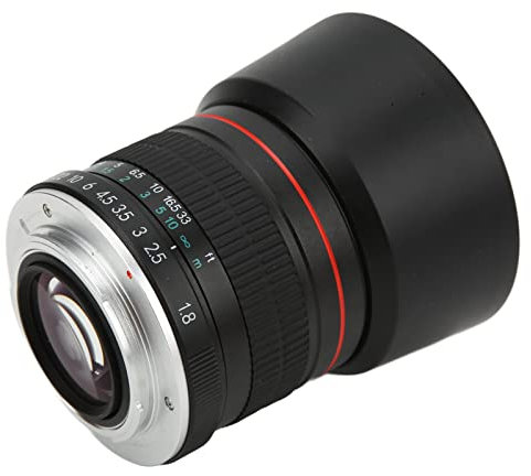 VBESTLIFE Obiettivo della Fotocamera, Obiettivo con Messa a Fuoco Manuale Full Frame da 85 Mm F1.8 con Ampia Apertura, per D850, D810, D800, D780, D750, D700, D610, D500, D300, D3100, D3200,