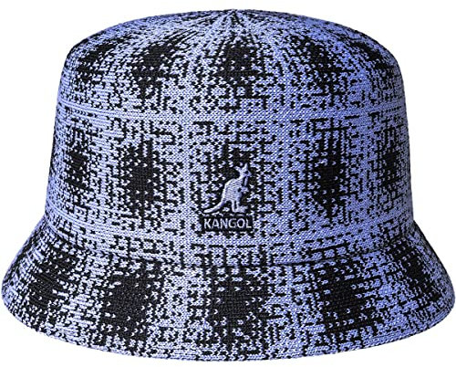 Kangol Grunge Plaid Bin Fischerhut Stoffhut Anglerhut Sommerhut Sonnenhut (L (58-59 cm) - hellblau)