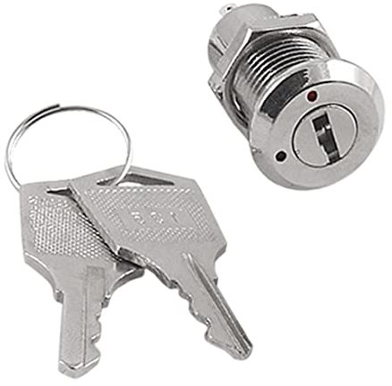 PATIKIL 2 Posizioni ON OFF Elettrico Metallo Chiave Blocco Interruttore con Chiavi