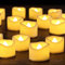 Yakpo 48 Pack 3.8cm x 3cm Tea Lights Candles Battery Operated, Flameless Flickering LED Tealights Electric Realistic Flicker Votive Candles Bulk for Wedding Table Halloween Pumpkin Light Decorations