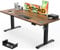 Devoko 180x80cm Electric Standing Desk with USB Charging Height Adjustable with 3 Memory Setting Adjustable with Time Reminder Sit Stand with Lock Setting,Rustic Brown