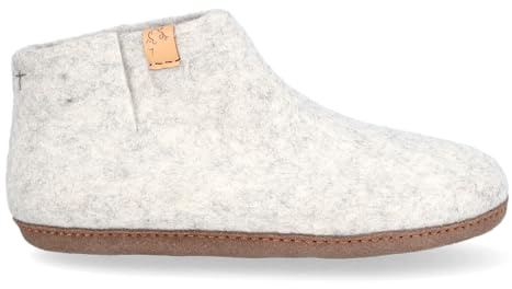 Tofvel Mula Wollfilz-Pantoffel Natural Delta