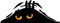 WildeBabsKLBT 15x7cm 2Stück 3D Funny Peeking Monster Cartoon Auto-Aufkleber Vinyl Badge Emblem Hochwertiger Premium Auto-Aufkleber Sticker Decal Autoaufkleber versteckt Augen Orange M05