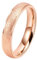 Whoiy Roségold Trauringe Hochzeit mit Gravur, 4MM Edelstahl Personalisiert Ringe Sandstrahl Glitzer Damenring Freundschaftsringe Größe 49 (15.6)