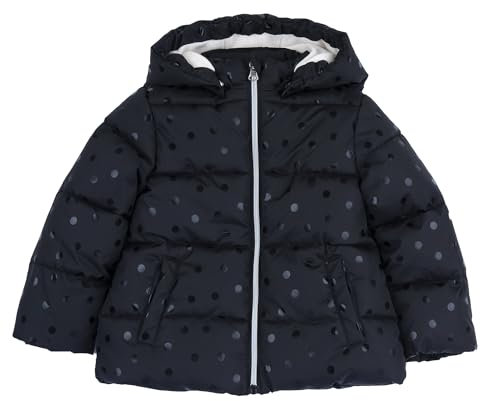 Chicco Giubbino Con Cappuccio e Zip Bambina e ragazza, Nero, 12 mesi, Designed in Italy