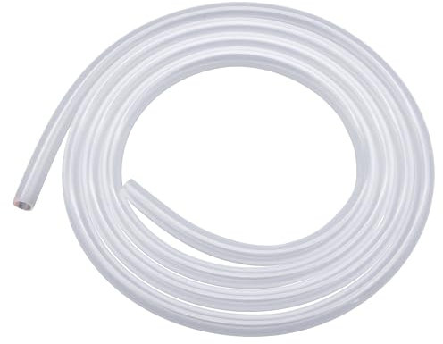 Hosifiy Tuyau en silicone transparent de qualité alimentaire - 5 mm ID x 8 mm extérieur - Tuyau en caoutchouc de silicone transparent pour le transfert de l'eau, l'air, l'huile - 3 m