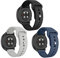 3 Pcs Armband Kompatibel mit Polar Unite/Pacer Uhrenarmband Silikon Sport Weiches Atmungsaktiv Einstellbar Herren Damen Armbänder für Polar Unite/Pacer Ersatzarmband (3)