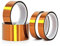 Qrity 1 Stück Hitzebeständig Klebeband, 5mm x 33m, Hochtemperaturband, Elektronische Isolierung, Polyimid Film Klebeband für 3D Drucker, Elektromotor, Leiterplatten, Batterie