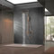 IMEX - Columna Ducha Termostatica Oro Rosa con Grifo | Conjunto de Ducha con Alcachofa y Rociador Antical Efecto Lluvia | Griferia en Latón y Acero Inox S.304 con Barra Extensible | Serie Nápoles