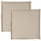vidaXL Garten Sitzkissen 2 STK., Stuhlkissen mit Schaumstoff, Stuhlauflage für Gärten Terrasse Wohnzimmer, Sitzauflage, Taupe Quadratisch Polyester