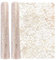 Gentpovth 2 Rollen Tischläufer Glänzend Roségold, Saisonnal Sommer Küche Tisch Dekoration,Tischläufer Frühling Modern, für Hochzeiten, Kommunionen, Taufen und Allen Feierlichkeiten (28 cm x 10 m)